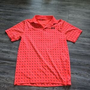 Under Armour Mens Red Polo Shirt